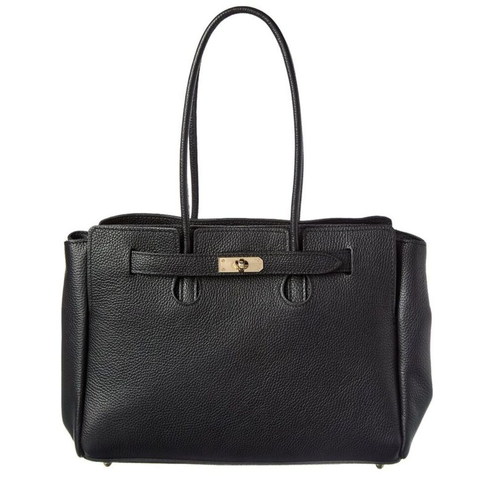 Isabella Rossetti Beatrix Leather Handbag, Black